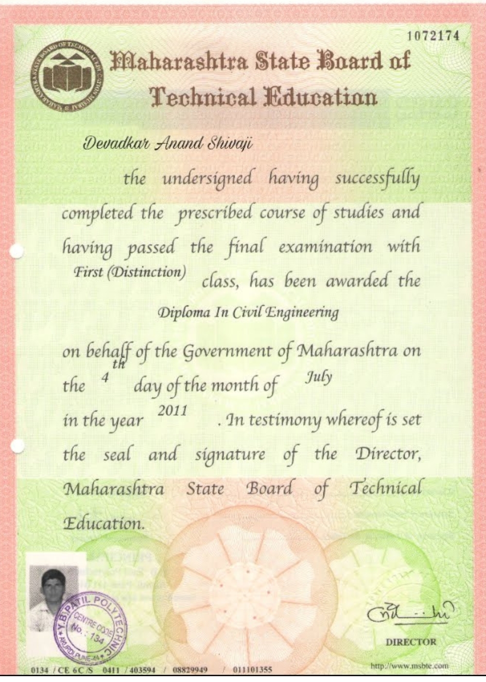 Certificate 1